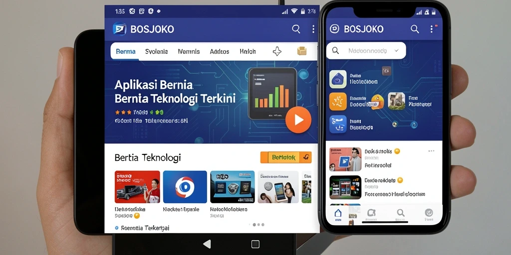 Tampilan antarmuka BOSJOKO yang modern dan informatif.