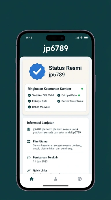 Tampilan kanal resmi jp6789